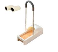 Automatic Shoe Film Dispenser, 2 Roll, Shoes Wrapping Machine, Shoe-Cover Protect Floor,Portable Machine Fits All Size(White B)