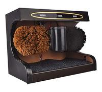 Automatic Shoe Polisher, Electric Cleaner - Stainless Steel, Portable Leather Shoe Cleaning Kit with Dust Removal Polishing