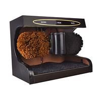 Automatic Shoe Polisher, Electric Cleaning Device for Polishing and Dust Removal, Stainless Steel Construction, Portable and Efficient Design