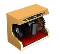 Automatic Shoe Polisher Machine Stainless Steel Electric Induction Cleaner Portable Leather Shoe Cleaning Kit Efficient Shoe Care Device for All Footwear Types
