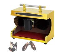 Automatic Shoe Polishing Machine, Dual Brushes Electric Shoe Shine Polisher for Home, Office, Hotel Use, Compact and Efficient Design, Ideal for Banks and More