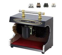 Automatic Shoe Polishing Machine, Electric Household & Commercial Shoe Cleaner, Fully Automatic with Handle for Hotels and Lobbies