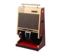 Automatic Shoe Polishing Machine, Stainless Steel with Dual Brushes & Oil Tank, Effortless Leather Polisher with Sensor for All Footwear Types