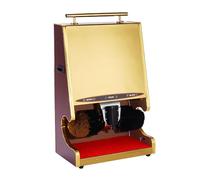 Automatic Shoe Polishing Machine, Stainless Steel with Dual Brushes & Oil Tank, Effortless Leather Polisher with Sensor for All Footwear Types