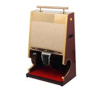 Automatic Shoe Polishing Machine, Stainless Steel with Dual Brushes & Oil Tank, Effortless Leather Polisher with Sensor for All Footwear Types