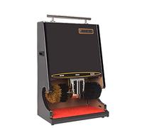 Automatic Shoe Shine Machine Automatic Induction Shoe Polisher Automatic Shoe polishing Machine Shoe Cleaning Brush kit Suitable Multi Brush Polisher Vertical pad Polisher portab (Black)