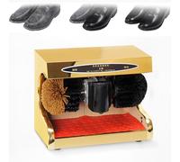 Automatic Shoe-Shine Machine with Auto-Sensing Probe, 1400 RPM, Dual Use as Shoe-Changing Bench for Home and Business