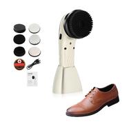 Automatic Shoe Shiner - Electric Polishing Machine Kit, Cleaning 6 Brush Heads, Cordless Leather Care | Portable Slipper for Car Seat, PUL Maintenance