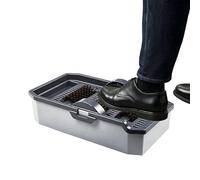 Automatic Shoe Sole Cleaning Machine with 3 Brushes & 1 Pad, Self Service Boot Scraper, Detachable Rechargeable Cleaner for Mud and Dirt