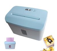 Automatic Shredded Paper Cutter, Compact Paper Shredder, 7.5L Visible Transparent Window, Raffia/25g and A4/70g, Pull and Shut off, Paper Cutting Machine for Birthday, Weddings