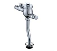 Automatic Shut Off Urinal Flush Valve Made From Robust Copper With Time Delay Push Button Mechanism For High Traffic Public Restrooms