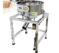 Automatic Sieve Shaker Vibrating Machine, Electric Stainless Steel Flour Sifters Shaker Machine, Flour Powder Vibrating Sieve Shaker with 40 Mesh & 100 Mesh, for Industrial Use, Baking Powder