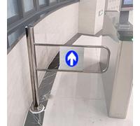 Automatic Single-Directional Swing Door, Secure Entry for Schools, Stores, Hospitals - Simple/Dual Half-Size Design (Width 85 cm) -, Easy Access, Safety Compliant