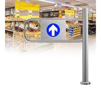 Automatic Single-Swing Gate, Self-Closing Entry Device for Hallways, Adjustable Width 50-100 cm, Secure Exit Solution to the Right, Perfect for Home Use
