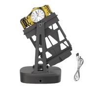 Automatic Single Watch Winder - Silent Rotation and Anti-Magnetic Protection | Mechanical Watch Self-Oscillating Device Portable Wàtch Display Stand | for Men Women Business Use, Power Supply