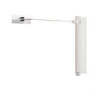 Automatic Sliding Door Mechanism Silent Hydraulic Closer with Adjustable Speed for Enhanced Functionality (White)