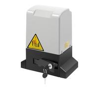 Automatic Sliding Gate Opener, 550W Electric Gate Motor for Heavy Driveway Slide Gates Up to 1200kg 12m, Automatic Door Opener Motor Driveway Security Kit with 2 Remote Controls