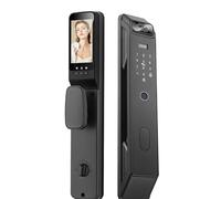 Automatic Smart Door Lock, Biometric Fingerprint and Touch Digital Keyboard, Monitoring Intercom, APP, for Front Door, Fingerprint, Passcodes, IC Card, for Hotel, Office, Home