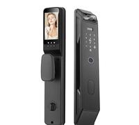 Automatic Smart Door Lock, Monitoring Intercom, APP, Biometric Fingerprint, Touch Digital Keyboard, for Front Door, Fingerprint, Passcodes, IC Card, for Hotel, Office, Home