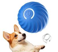 Automatic smart teasing dog ball that can't be bitten, Dog Self Rolling Ball, Smart Self-Moving Ball with 2 Modes, Interactive Dog Ball, Moving Dog Ball USB Rechargeable for Indoor Cats, Dogs (Blue)