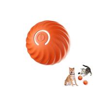 Automatic Smart Teasing Dog Ball that Can't Be Bitten, Durable Motion Activated Automatic Rolling Ball Toys, Interactive Dog Toys Dog Ball, Rechargeable Automatic Rolling Pet Dog Balls Toy (Orange)