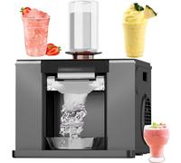 Automatic Snowflake Ice Machine, Electric Crushed Snow Cone Shaver, 60kg/Day Air Cooling, Fast Cooling for Food Truck, Restaurant, Milktea Shop