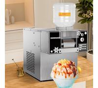 Automatic Snowflake Ice Machine Maker with Adjustable Speed, Stainless Steel Electric Ice Crusher for Commercial Use
