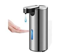 Automatic Soap Dispenser, 13.5oz/400ml Stainless Steel Touchless Soap Dispenser Liquid, 3 Levels Adjustable Infrared Sensor Free Hand Electric Dish Dispenser for Bathroom,Kitchen,Hotel