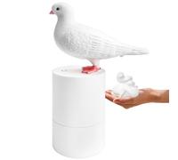 Automatic Soap Dispenser, 300ML Pigeon Foam Hand Dispenser for Bathroom and Kitchen, Electric Non-Touch Foaming Soap Dispenser with Infrared/Motion Sensor, White
