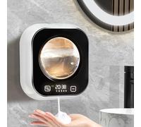 Automatic Soap Dispenser, 320ML Touchless Smart Hand Soap Dispenser, 5 Adjustable Soap Levels, Rechargeable Wall Mounted Electric Foam Soap Dispenser for Bathroom Kitchen Office (White - T3)