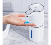 Automatic Soap Dispenser, 380 ml, Electric Wall Mounting, Non-Contact Automatic Soap Dispenser, USB Rechargeable with Infrared Motion Sensor for Bathroom, Kitchen, Office