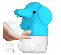 Automatic Soap Dispenser Elephant Shape Foaming Soap Dispenser 2 Modes USB Rechargeable Cute Animal Touchless Hand Soap Dispenser for Kids Bathroom 250ML Blue