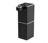 Automatic Soap Dispenser, Rechargeable Touchless Foam Hand with 4 Levels Adjustable Output, 380ml Wall Mounted or Countertop Kitchen Bathroom(black gel)
