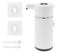 Automatic Soap Dispenser Touchless, 420ml Wall Mounted Soap Dispenser with 4 Adjustable Levels,IPX5 1200mAh USB-C Rechargeable Hands-Free Liquid Dispenser for Bathroom Kitchen