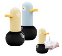 Automatic Soap Dispenser Touchless, Cute Ducky Touchless Foaming Hand Soap Dispenser, 400ML Rechargeable Soap Dispenser for Bathroom Kitchen (2 Pcs)
