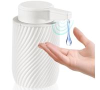 Automatic Soap Dispenser, Touchless Hand Soap Dispenser 9oz Refillable with 3 Adjustable Soap Levels for Bathroom and Kitchen Cream