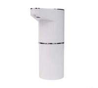 Automatic Soap Dispenser Touchless With Adjustable Foam Volume 0.6g To 1.5g Fast 0.25s For Response Usb Rechargeable Large 350ml Capacity For Kitchen Bathroom Office School White Abs Material