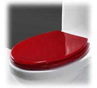 Automatic Soft-Close Toilet Seat with Quick Release - Modern Red Design, Easy Installation, Universal Fit, Hygienic & Durable, Perfect for Contemporary Bathrooms