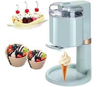 Automatic Soft Serve Ice Cream Maker, Compact Kitchen Appliance for Homemade Frozen Yogurt, Gelato, Sorbet, and DIY Desserts