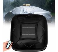 Automatic Solar Car Cover with Remote Control - Fast Folding & Retractable Design, Universal Fit for Cars, SUVs & Trucks, Weatherproof Protection - Black 2L