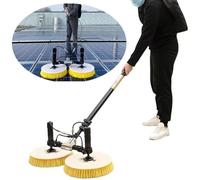 Automatic Solar Panel Cleaning Brush with Dual HeadBatteryPowered for Efficient Roof and Outdoor Washing Easy to Use Ideal for Homeowners and Professals.