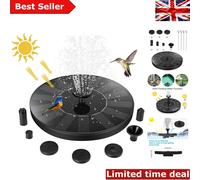 Automatic Solar Water Fountain with 7 Adjustable Nozzles for Beautiful Gardens