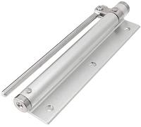 Automatic Spring Door Closer, Buffer Closing Device, Reduce Noise, Collision, Max Load-bearing 35kg(Silver)