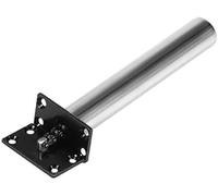 Automatic Spring Door Closer - Concealed Soft Close Tubular Chain Latch Stopper for Interior Doors - Hardware in Silver and Black Finish
