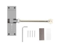 Automatic Spring Door Closer, Gate Spring Closer Adjustable Gate Closer, Soft Door Closer Heavy Duty with Rod and Screws Door Spring, Door Closers for Interior Door Commercial & Home Use (Light Gray)