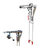 Automatic Spring Holder - Fishing Rod Holder, Adjustable High Sensitivity for Stainless Steel Rods, Land-Mounted Hooksetter with Quick Release | for Lake River Beach Pond Angler Outdoor Use