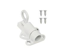 Automatic Spring Latch - Heavy Duty Black Aluminium Alloy, Reliable Self-Closing Design, Strong Load Bearing, Smooth Pull Ring Function | Window Gate Security Bolt Latch with Spring Bounce Mechanism