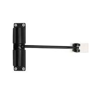 Automatic Spring Loaded Door Closer, 2 Pcs Automatic Door Closers Adjustable 20-40kg Black White(Black)