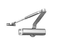 Automatic Spring Loaded Door Closer, Automatic Door Closer Adjustable Speed 25-85KG Mute Soft Close Rust-Proof(90 Positioning L)