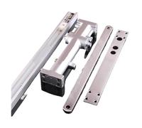 Automatic Spring Loaded Door Closer, Automatic Door Closer Hydraulic Concealed for Wood Glass Metal Doors 2 Pcs Sizes 1(Size 2)